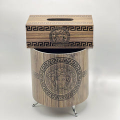 Versace Round Basket With Tissue Box