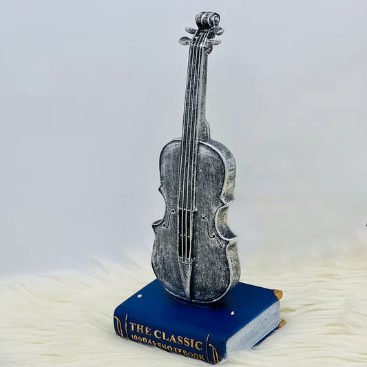 Vintage Resin Violin Decor