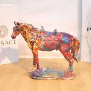 Multicolor Horse Sculpture