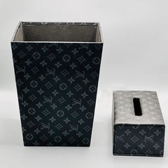 Louis Vuitton Monogram Square Basket And Tissue Box Set