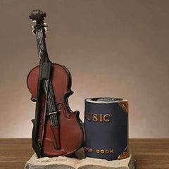 Retro Violin Pen Holder