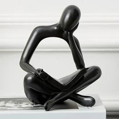 Nordic Abstract Reading Figure Statue