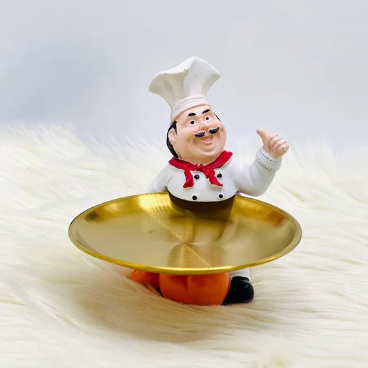 Creative Kitchen Chef Character Storage Decor