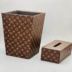 Louis Vuitton Monogram Square Basket And Tissue Box Set