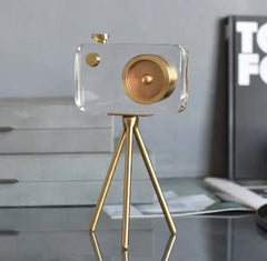 Retro Camera (Brass & Crystal)