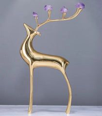 Bronze Deer ē Quartz Stone