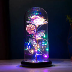 Artificial Fairy LED Dome Rose Decor