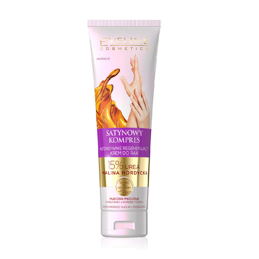 EVELINE SATIN COMPRESS HAND CREAM 15 UREA ROYAL JELLY 100ML