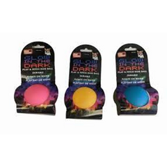 GLOW IN THE DARK PLAY & FETCH DURABLE DOG BALL HT7309