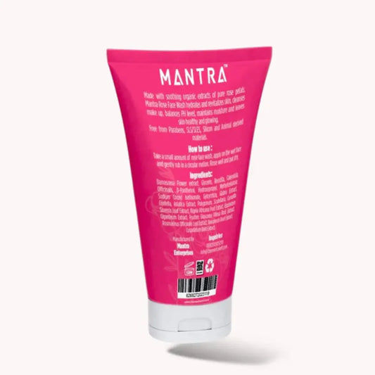 ORGANIC ROSE FACE WASH 120 ML