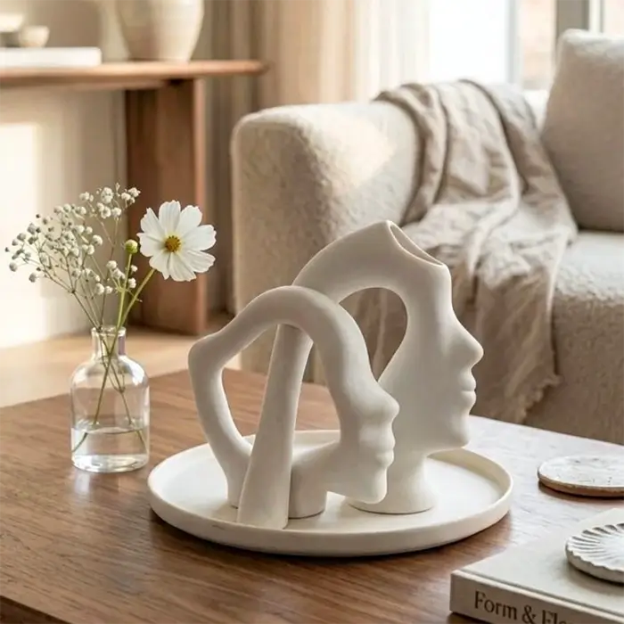 Abstract Harmony Sculptural Vases Set (3 Pcs)