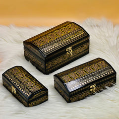 MDF Handcrafted Jewellery Box (Set of 3)