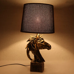 Antique Copper Horse Lamp