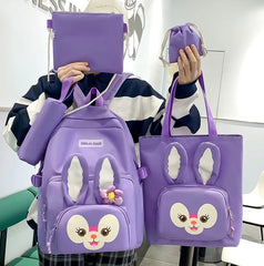 5 Pcs Set Backpack For Girls 2025