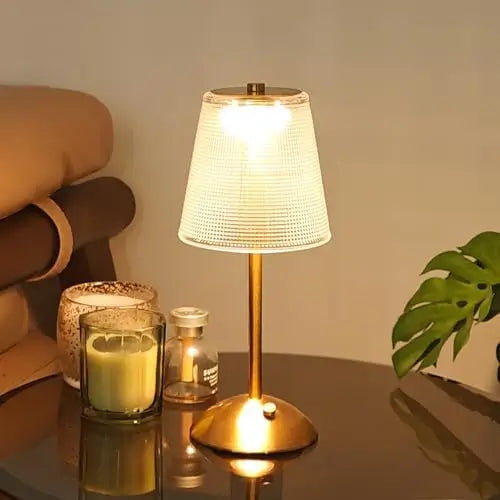 Bedside Crystal Table Lamp With Touch Control
