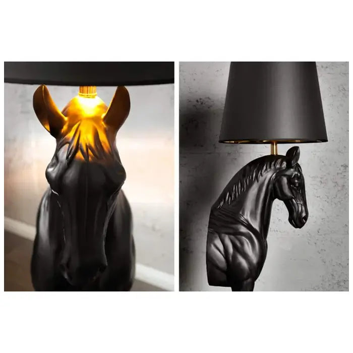 Resin Horse Statue Floor Lamp