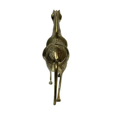 Beautiful Gold Brass Horse Sculpture