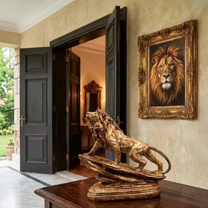 Bronze Lion Statue