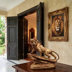 Bronze Lion Statue