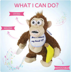 Crying Monkey Electric Plush Toy Don't take his Banana!