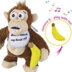 Crying Monkey Electric Plush Toy Don't take his Banana!