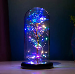 Artificial Fairy LED Dome Rose Decor