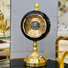 Elegant Metallic Table Clock