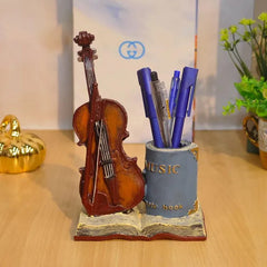 Retro Violin Pen Holder