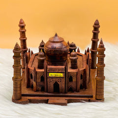 Handmade Carved Wooden Taj Mahal