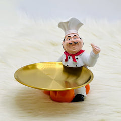 Creative Kitchen Chef Character Storage Decor