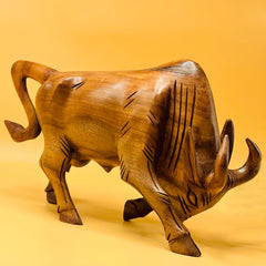 Handcrafted Bull Sculpture