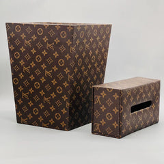 Louis Vuitton Monogram Square Basket And Tissue Box Set