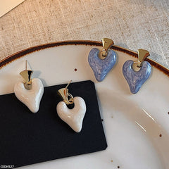 CEDH527 JMN Heart Drop Earrings - CEDH