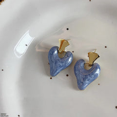 CEDH527 JMN Heart Drop Earrings - CEDH