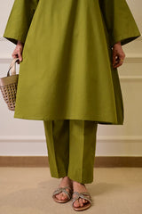 2 Piece - Lawn Suit CT009 Green