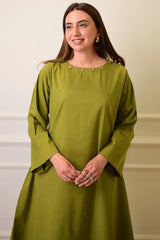 2 Piece - Lawn Suit CT009 Green