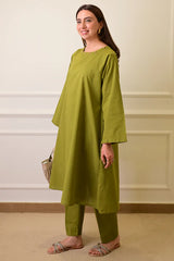 2 Piece - Lawn Suit CT009 Green