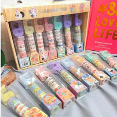 8 in 1 Mini Washi Tape Set with Free Dispenser