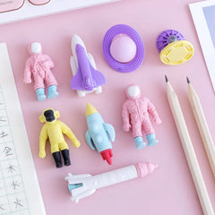 Astronaut Eraser Set