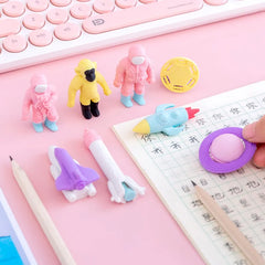 Astronaut Eraser Set