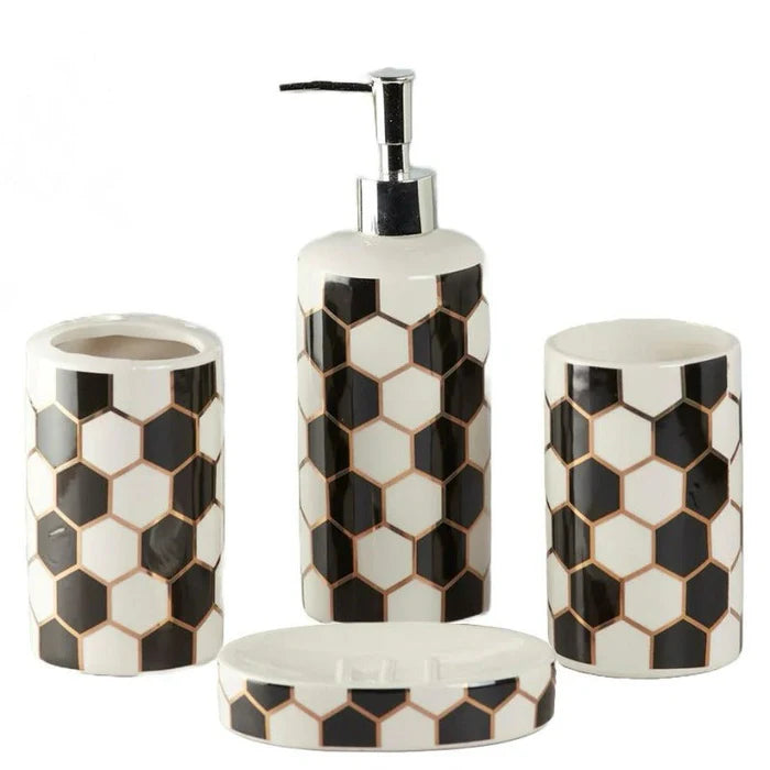 European Standards Ceramic Bath Set ( Set of 4 )