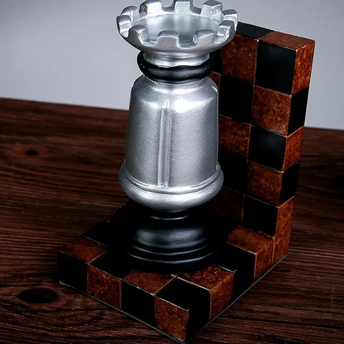 Creative Unique Chess Sculpture Bookend