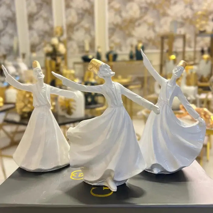 Classical Dervish Art Sculptures (Set of 3)