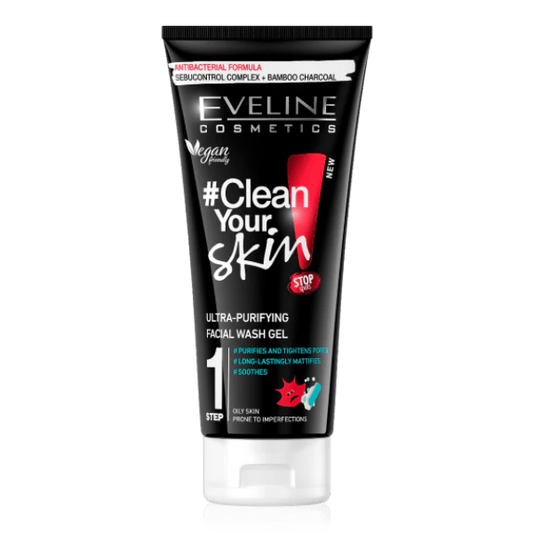 EVELINE PURE CONTROL STEP 1 FACE WASH GEL 200 ML