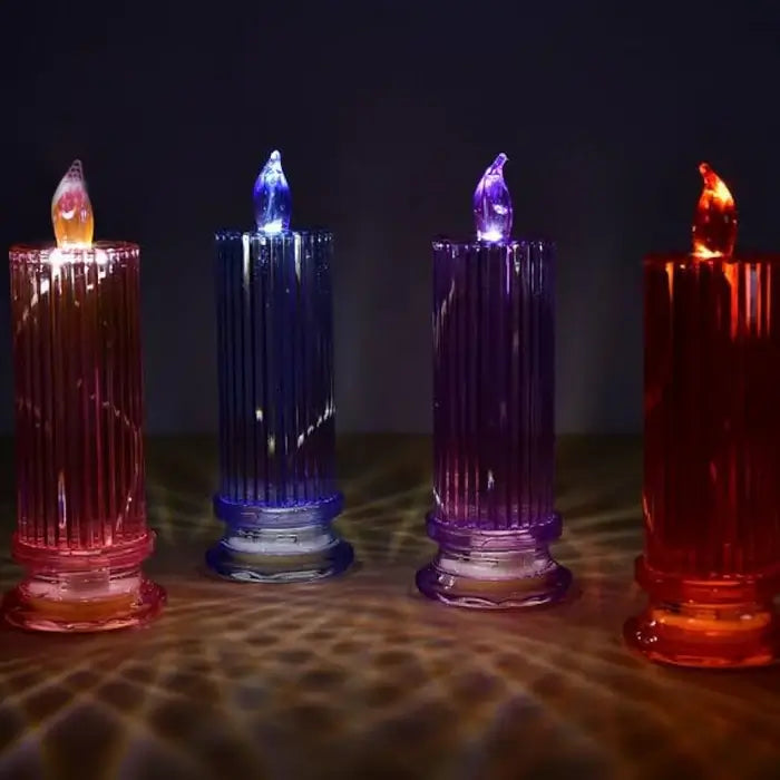 Colorful Electric Candles Set (Set Of 2)
