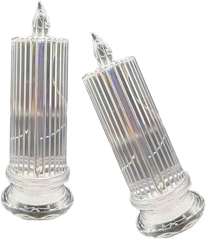 Colorful Electric Candles Set (Set Of 2)