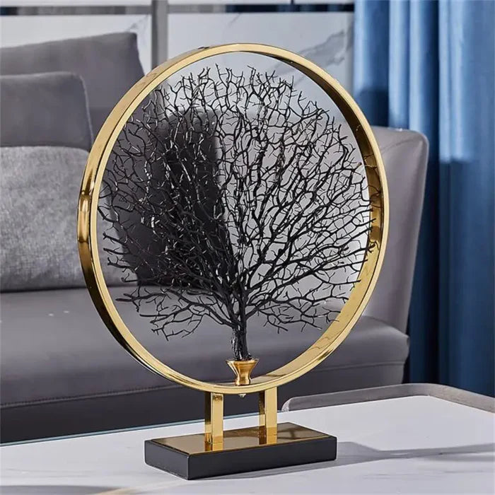 Metal Coral Tree Ornament