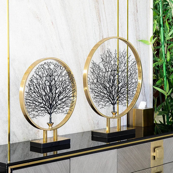 Metal Coral Tree Ornament