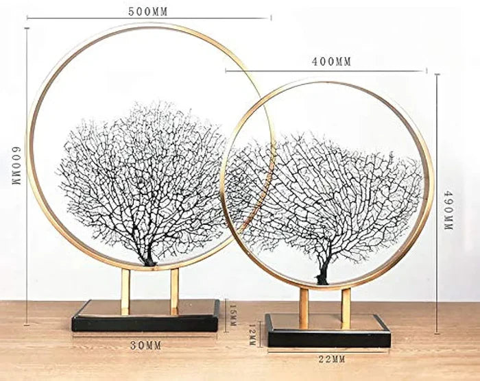 Metal Coral Tree Ornament