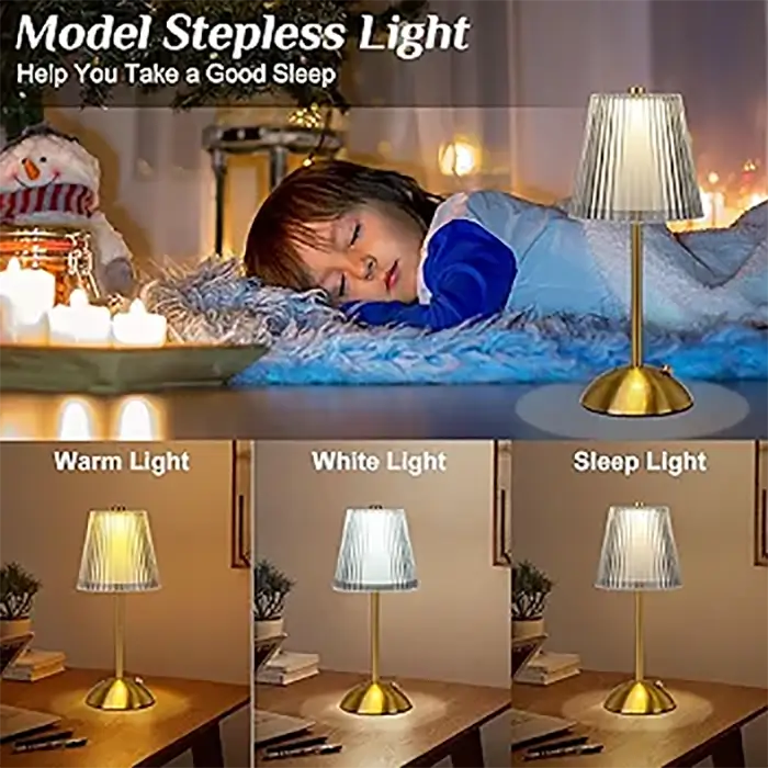 Portable LED Cordless Table Lamp With Touch Sensor